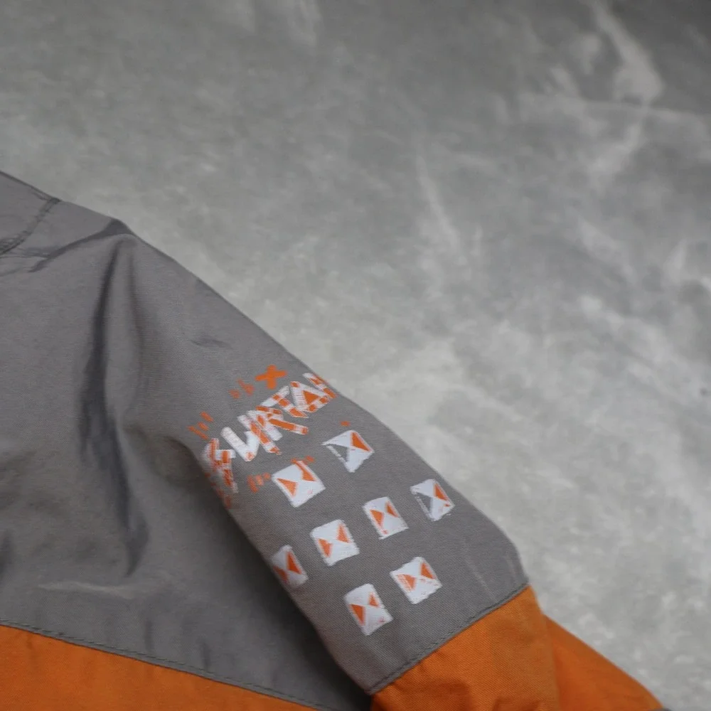 Burton Jacket Boys Large Grey DryRide Insulated Hooded‎ Full Zip Ski Wind Rain